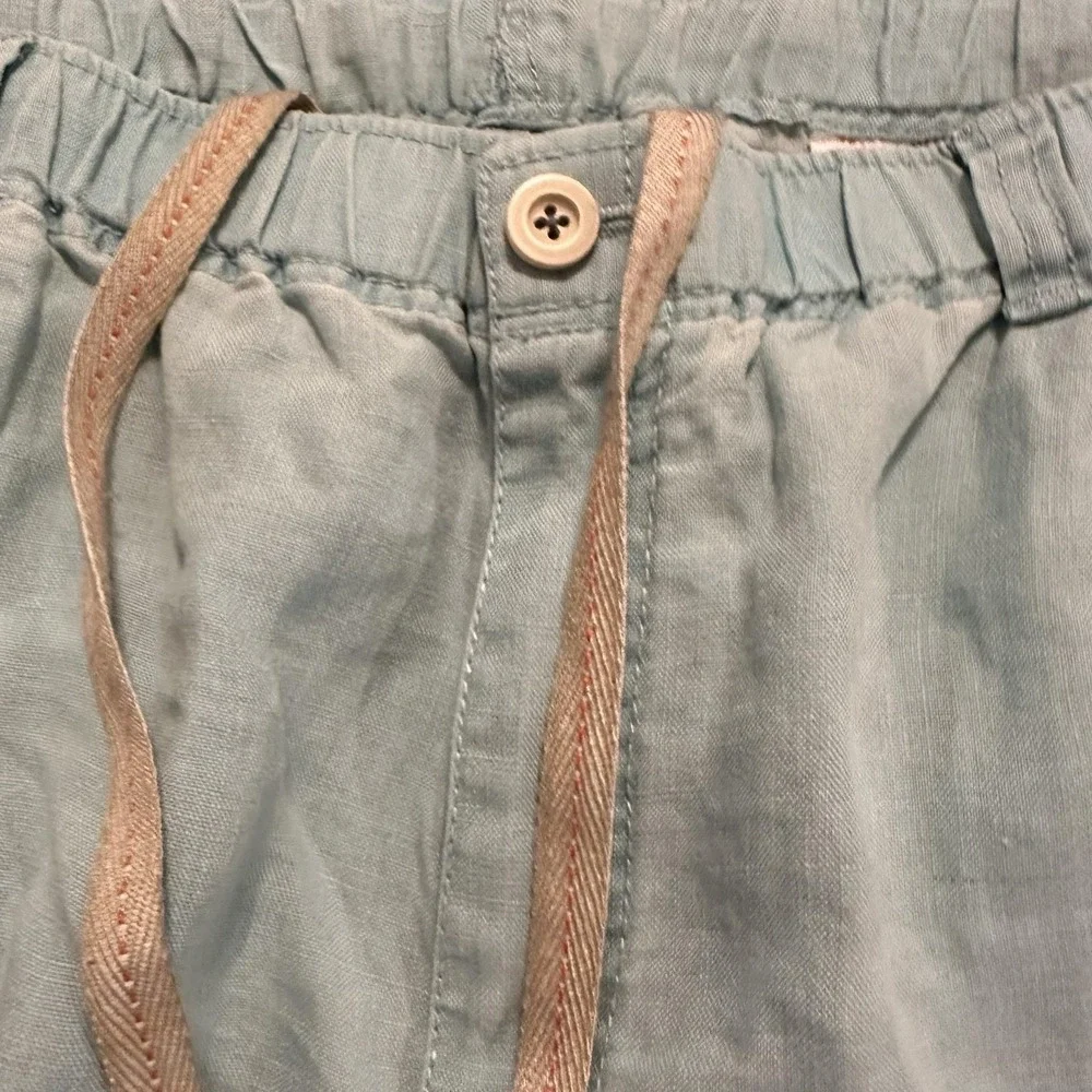 Tommy Bahama Relax Mens XLT Blue Linen Drawstring Pants TR16389 Beach Blue